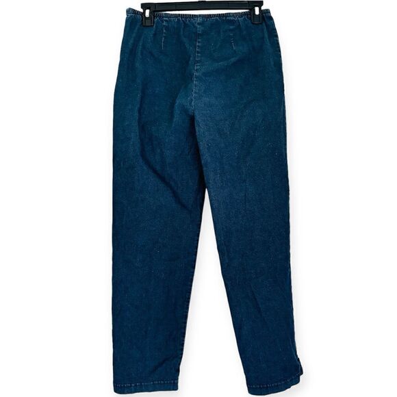 Eileen Fisher Denim Elastic Waistband Ankle Pants Size Small - Picture 2 of 9
